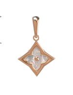 Подвеска из золота c перламутром