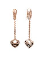 Серьги из золота c бриллиантами и ониксом