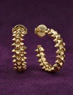 Серьги из лимонного золота