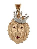 Подвеска из золота c эмалью и бриллиантами