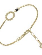 Браслет из лимонного золота c бриллиантами и ониксом