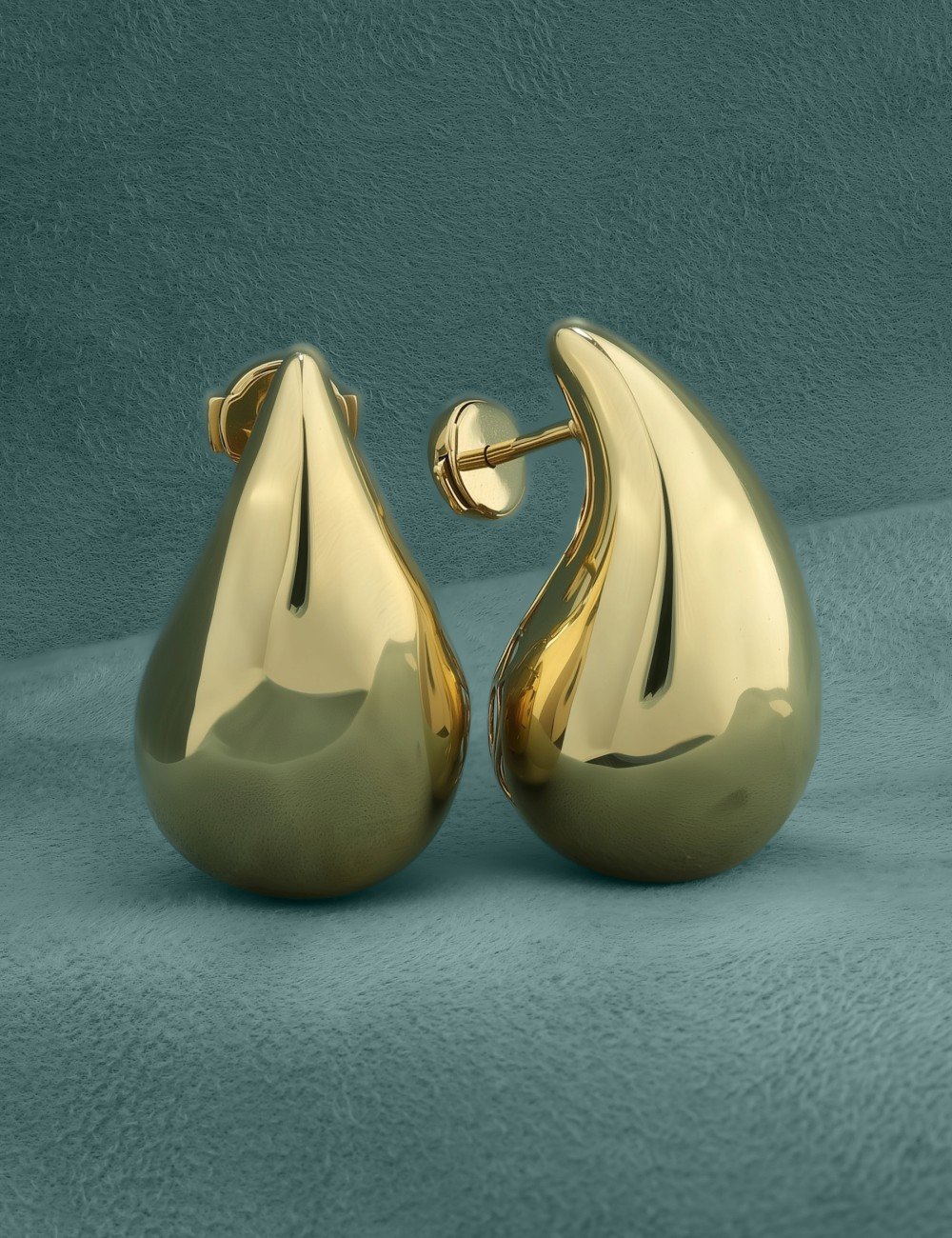 Серьги из лимонного золота