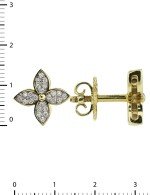 Серьги из лимонного золота c бриллиантами