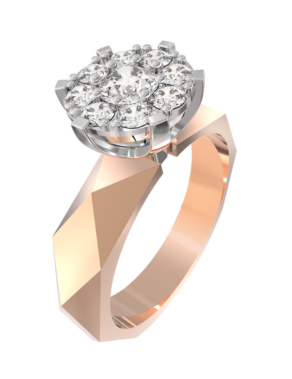 Кольцо из золота c бриллиантами