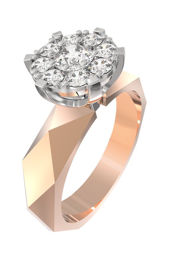 Кольцо из золота c бриллиантами