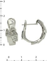 Серьги из белого золота c бриллиантами