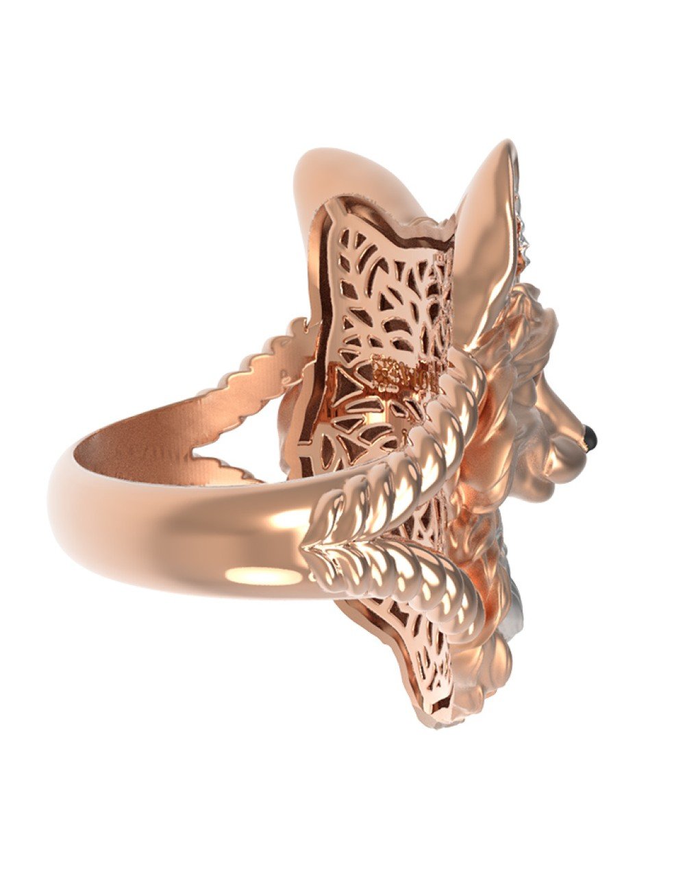 Кольцо из золота c эмалью