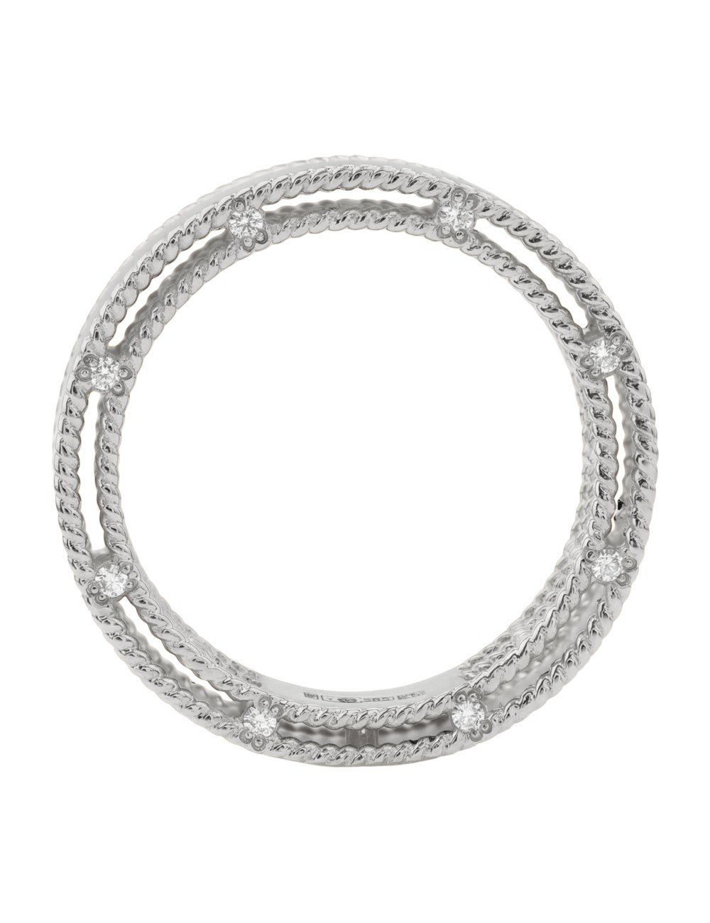 Кольцо из белого золота c бриллиантами