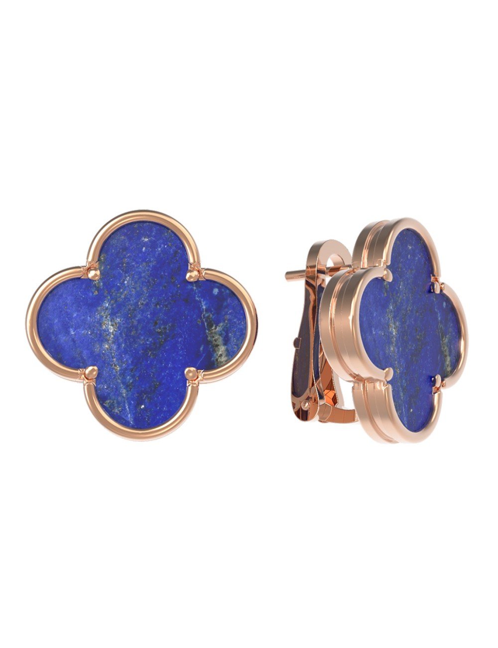 Серьги из золота c лазуритом