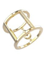 Кольцо из лимонного золота c бриллиантами