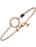 Браслет из золота c бриллиантами и ониксом