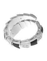 Кольцо из белого золота c бриллиантами и ониксом