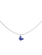 Колье из белого золота c лазуритом