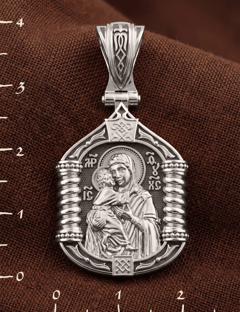 Образок из белого золота