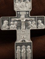 Крест из белого золота