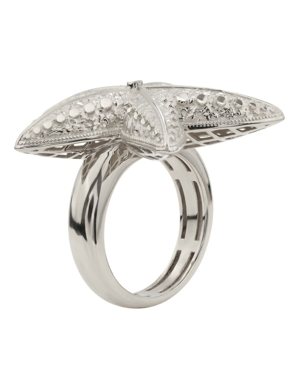 Кольцо из белого золота c рубином