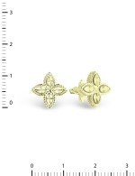 Серьги из лимонного золота