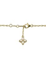 Браслет из лимонного золота c бриллиантами и перламутром