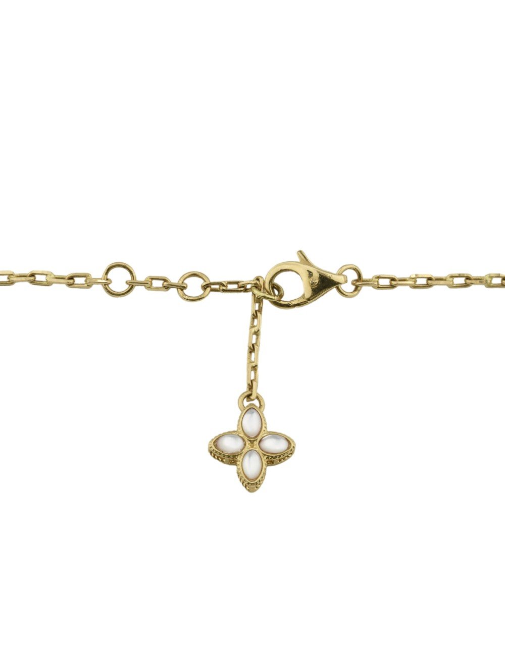 Браслет из лимонного золота c бриллиантами и перламутром