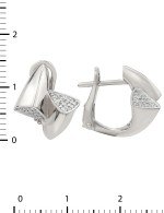 Серьги из белого золота c бриллиантами
