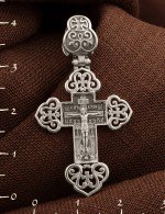 Крест из белого золота