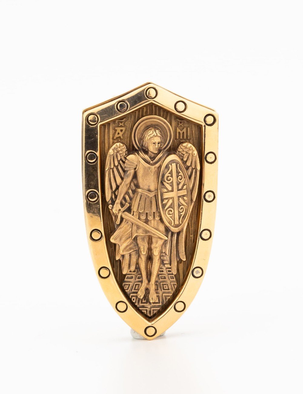 Образок из золота c деревом груши