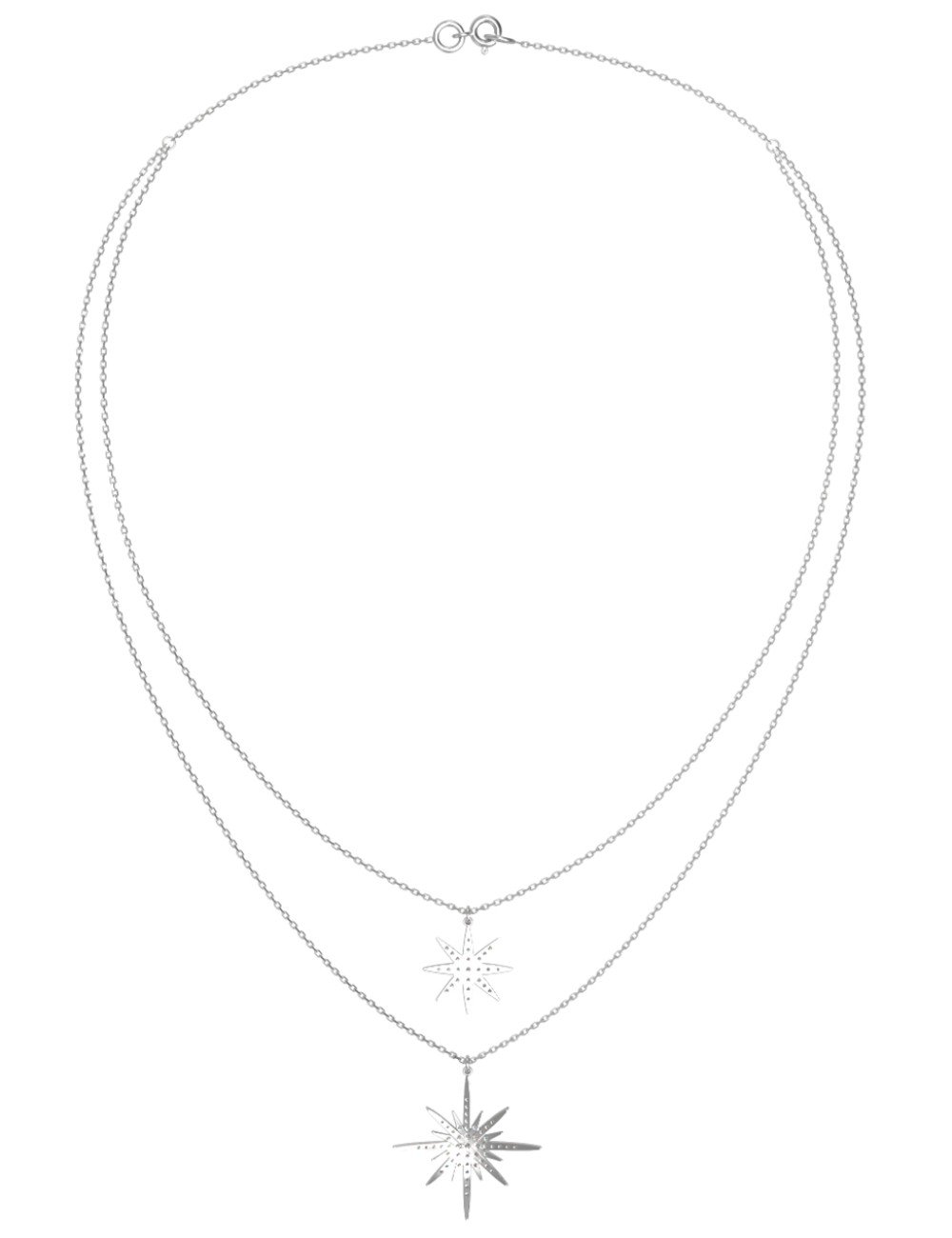 Колье из белого золота c бриллиантами