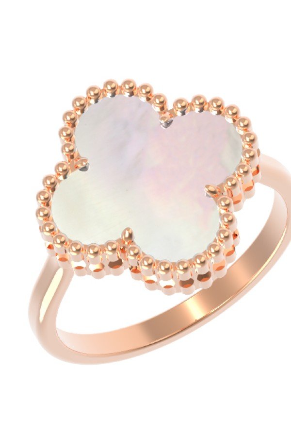 Кольцо из золота c перламутром