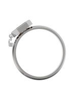 Кольцо из белого золота c бриллиантами и лазуритом