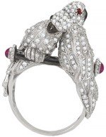 Кольцо из белого золота c фианитом