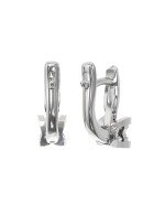 Серьги из белого золота c бриллиантами