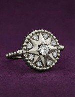 Кольцо из белого золота c бриллиантами