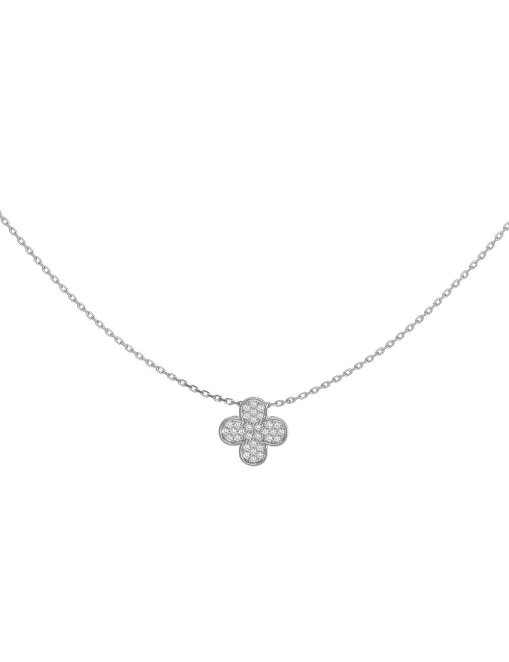 Колье из белого золота c бриллиантами