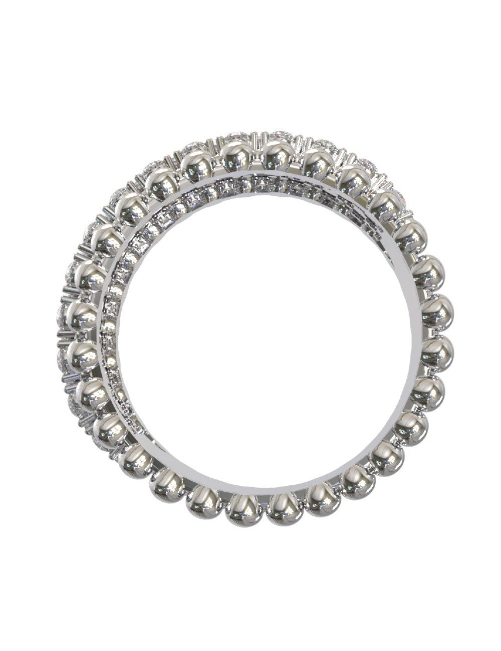 Кольцо из белого золота c бриллиантами