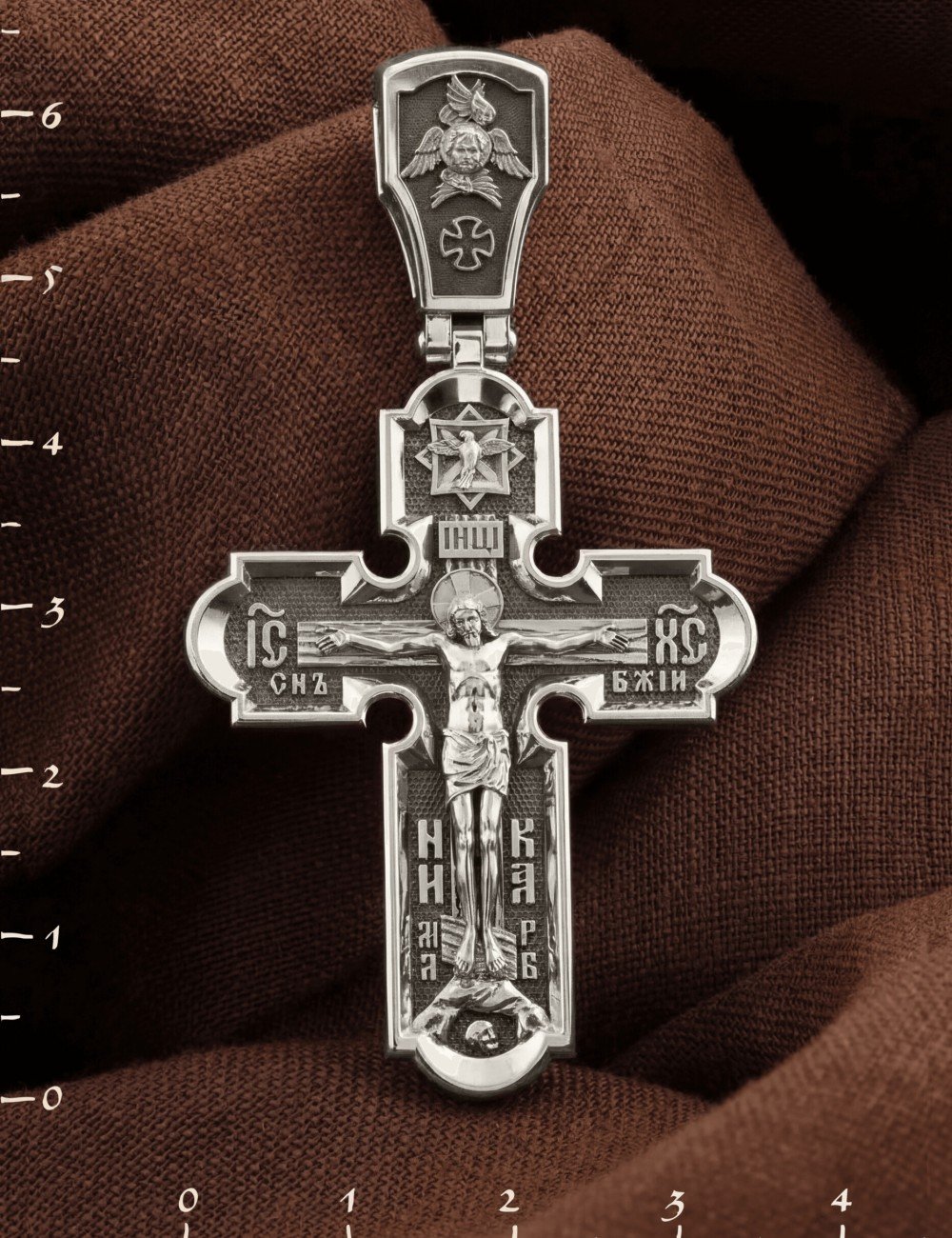 Крест из белого золота