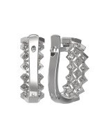 Серьги из белого золота c бриллиантами