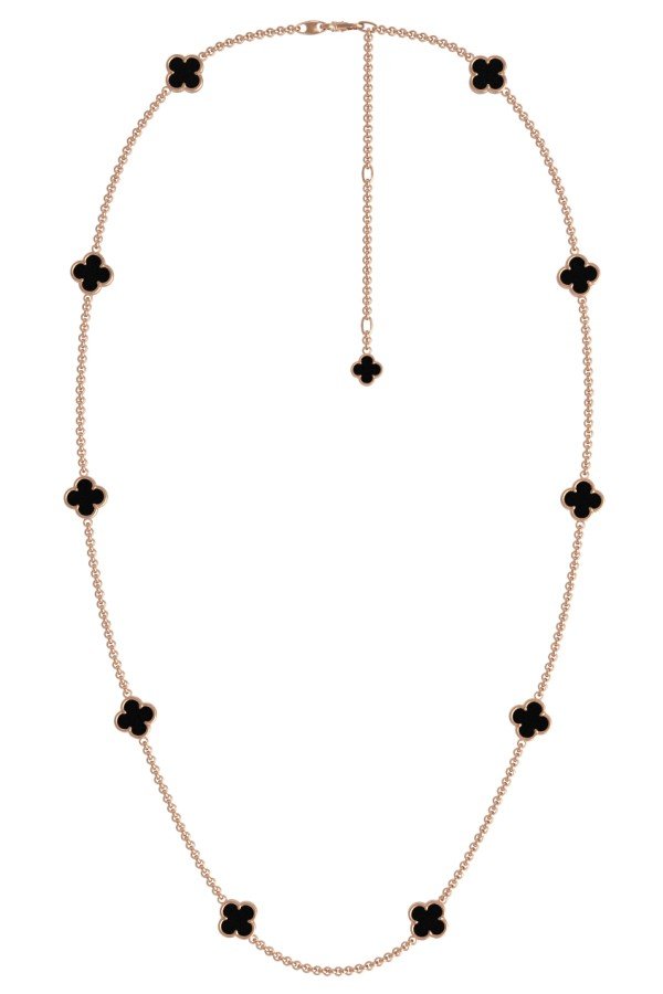 Колье из золота c ониксом