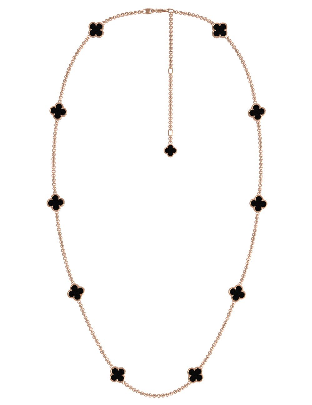 Колье из золота c ониксом