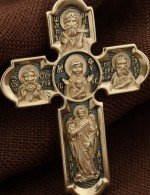 Крест из лимонного золота