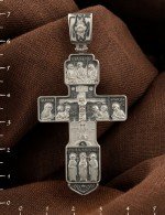 Крест из белого золота