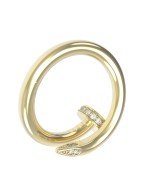 Кольцо из лимонного золота c бриллиантами