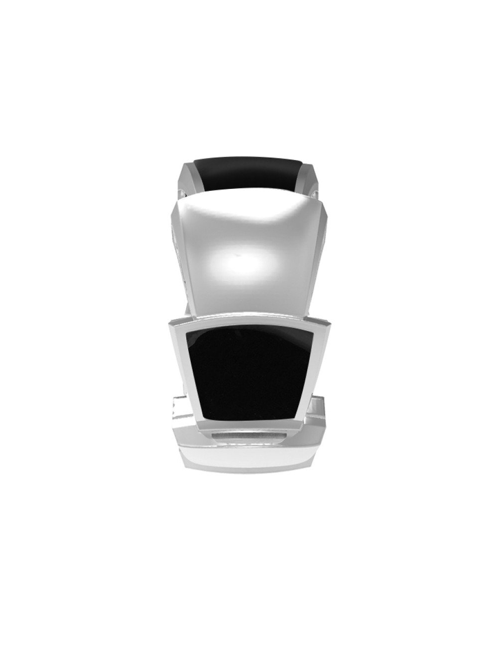 Подвеска из белого золота c ониксом