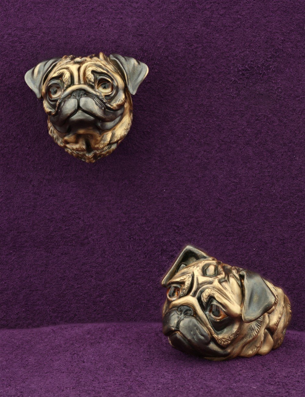 Подвеска из лимонного золота c эмалью