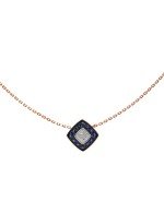 Колье из золота c бриллиантами и сапфиром