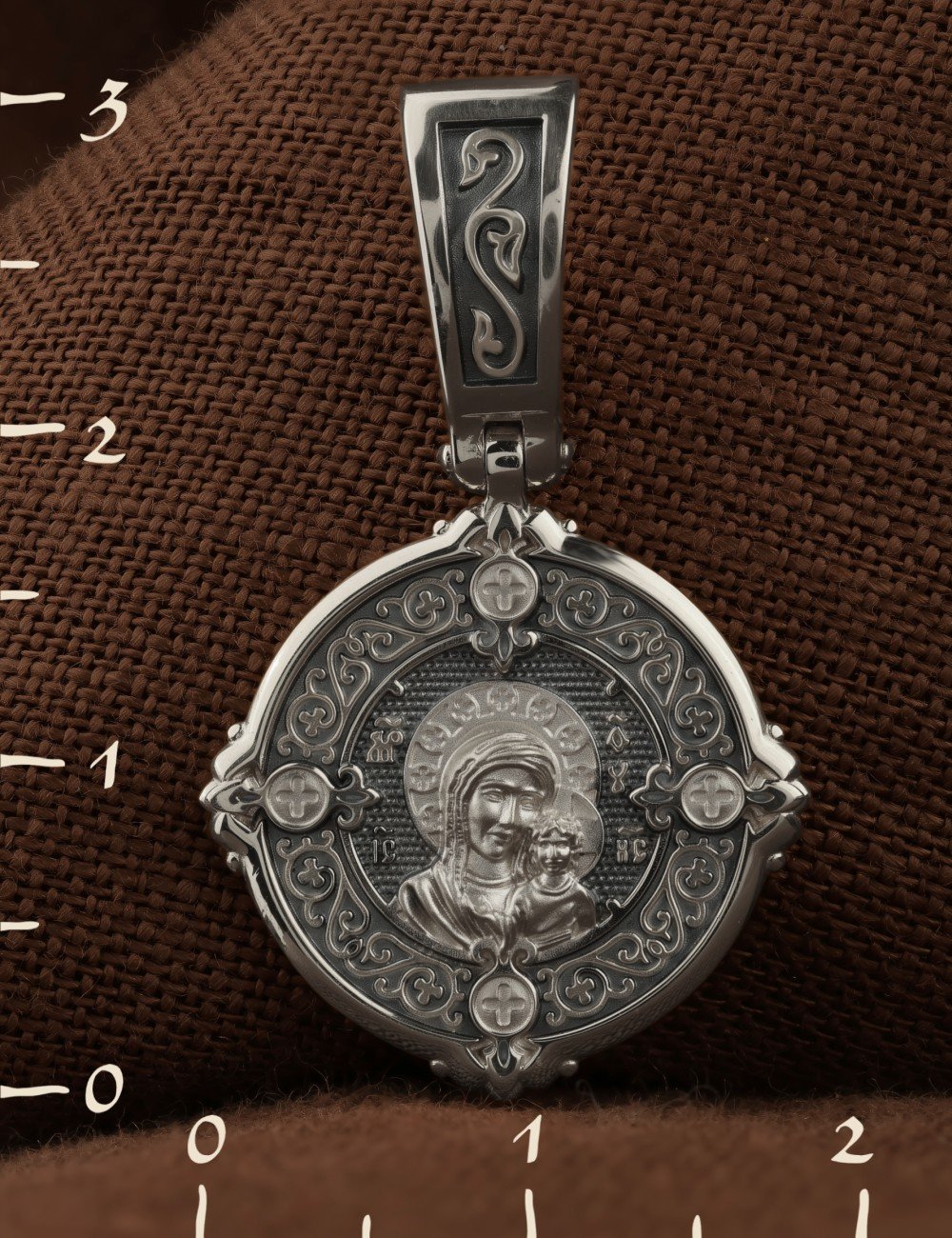 Образок из белого золота