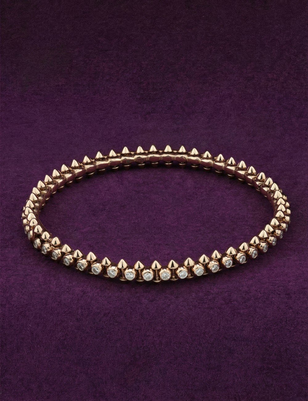 Браслет из розового золота c бриллиантами