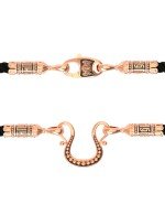 Шнурок шёлковый из золота c шёлковым шнурком