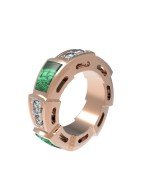 Подвеска из золота c бриллиантами и малахитом