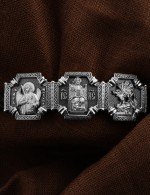 Браслет из белого золота c шнурком