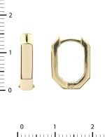 Серьги из лимонного золота